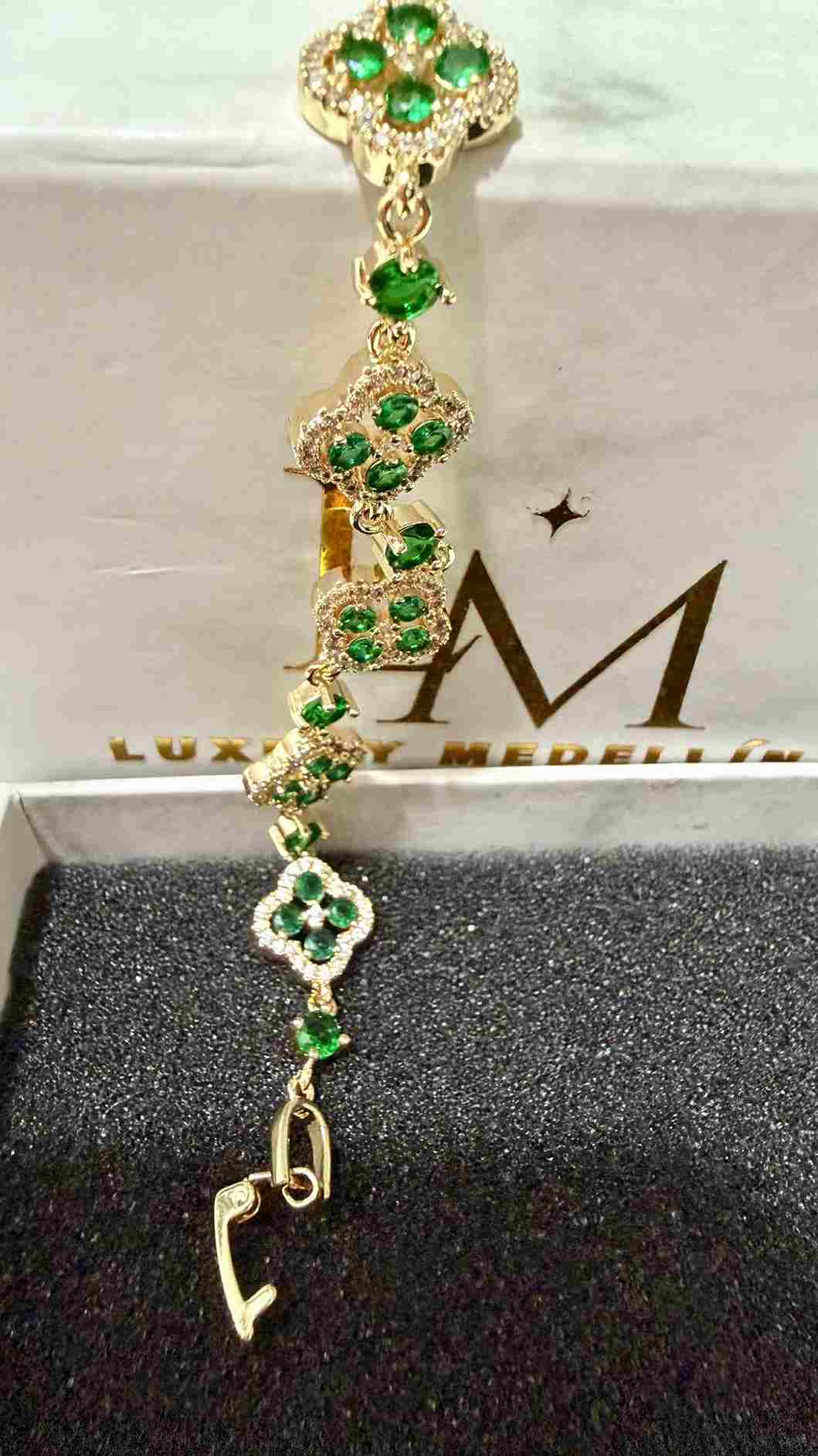 Pulsera luck esmeralda