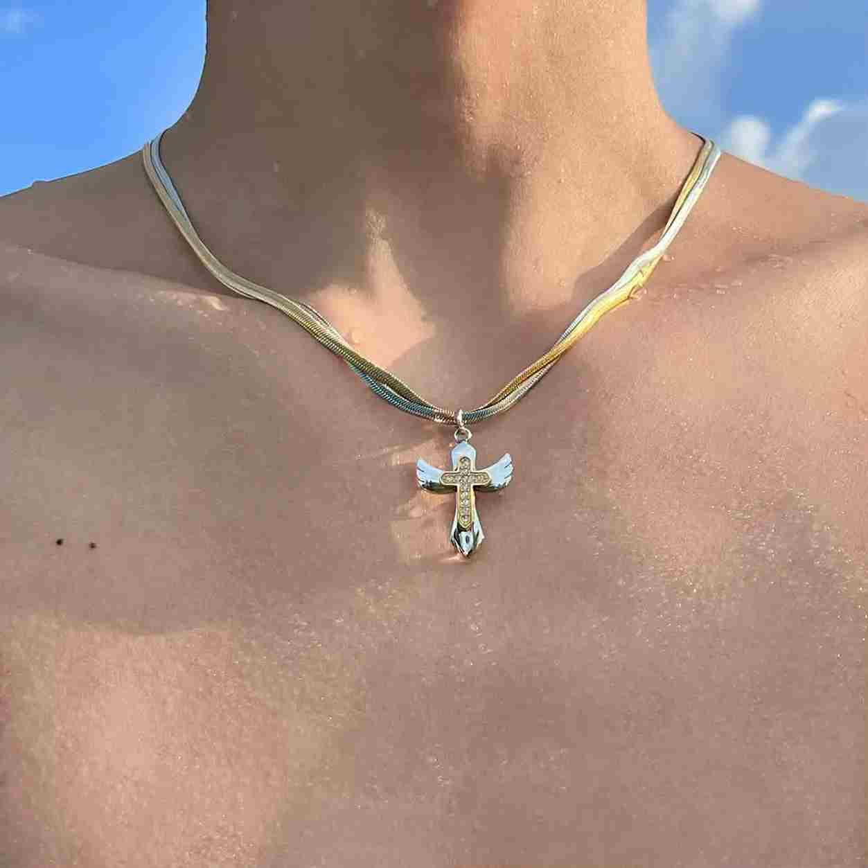 Collar Angel Dual Cross