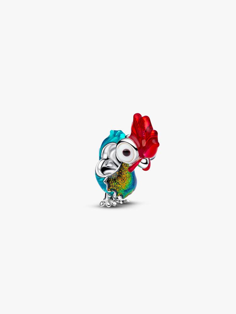 Charm Gallo Plata S925 (Mueve Patas )