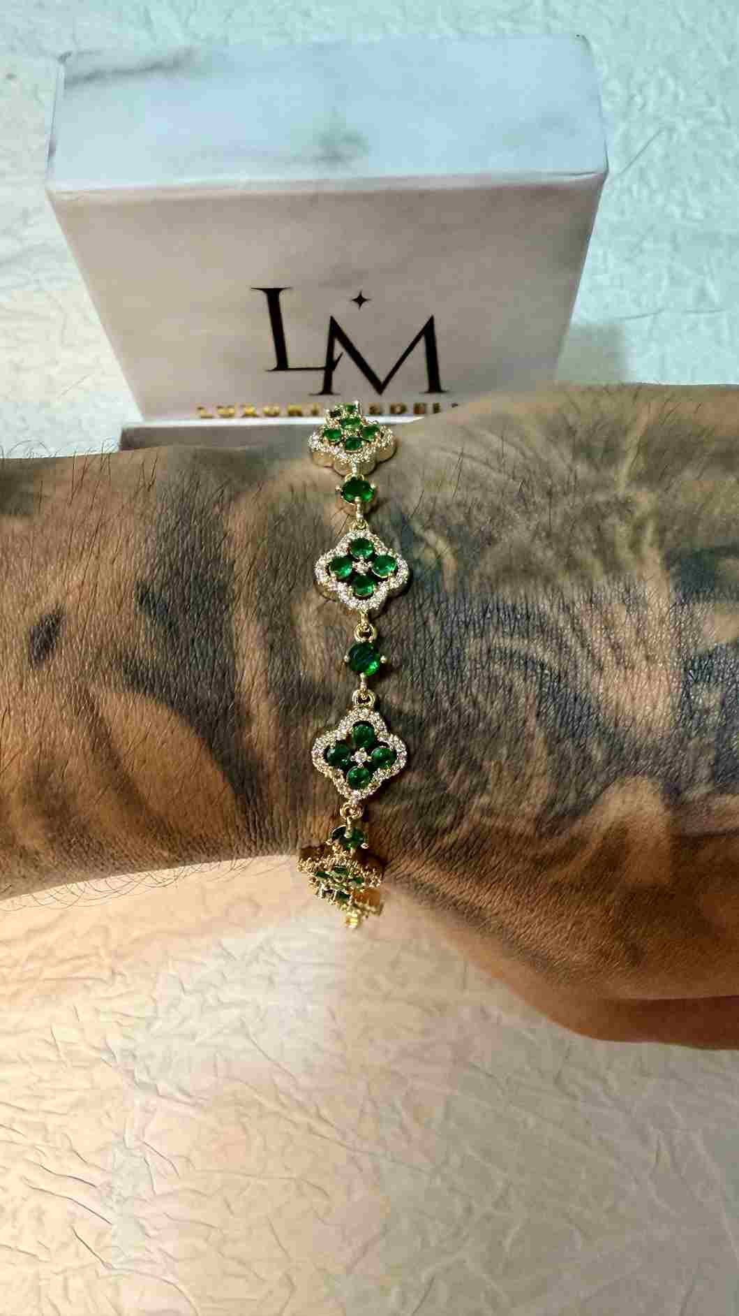 Pulsera luck esmeralda