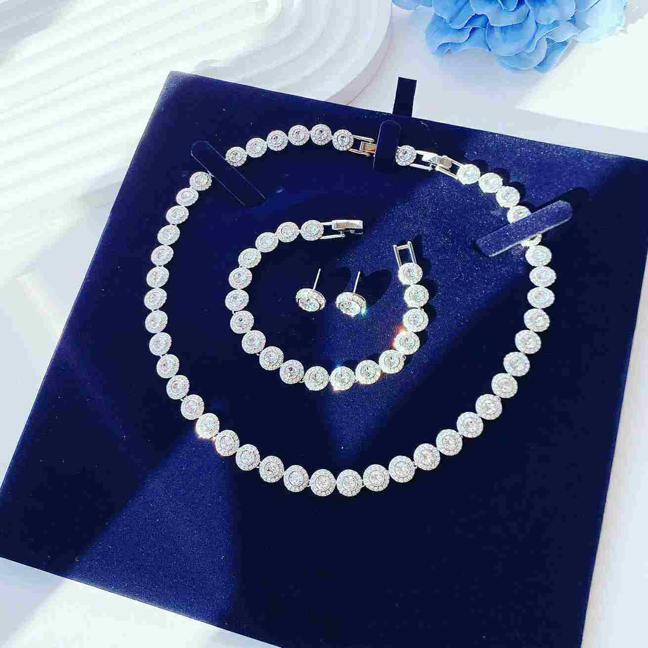 Set Angel collar | pulsera | aretes