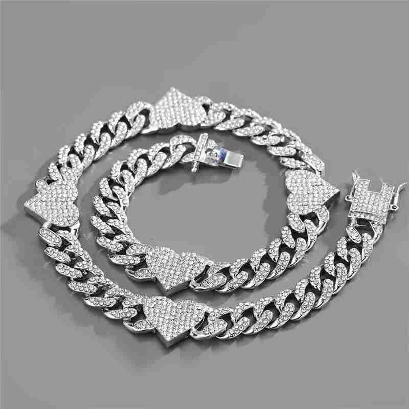 Collar heart silver