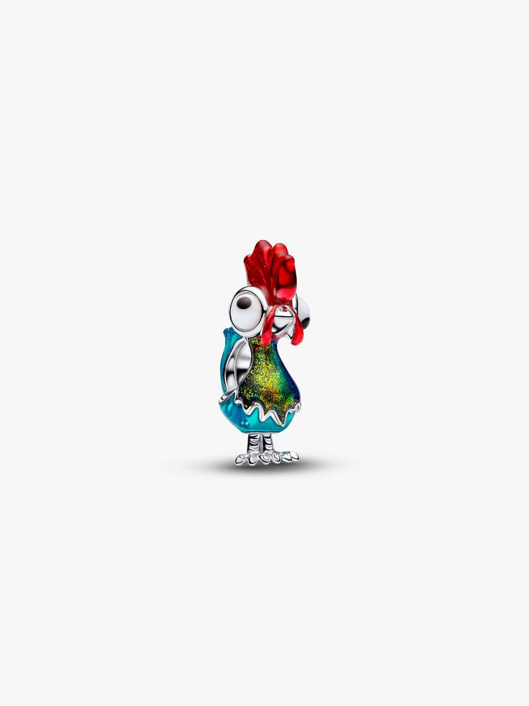 Charm Gallo Plata S925 (Mueve Patas )