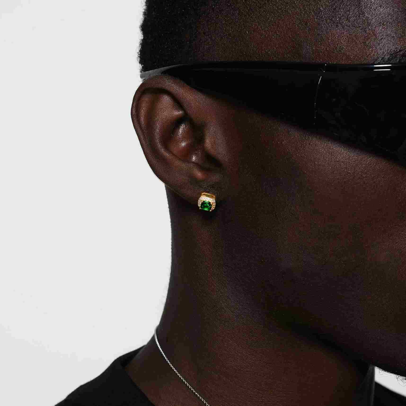 Aretes Gaia "Verde Esmeralda"