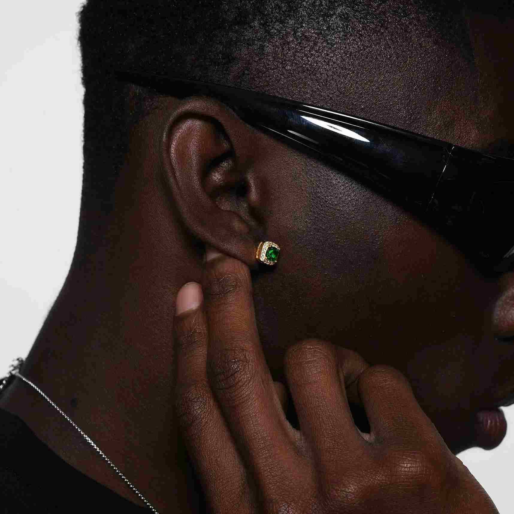 Aretes Gaia "Verde Esmeralda"